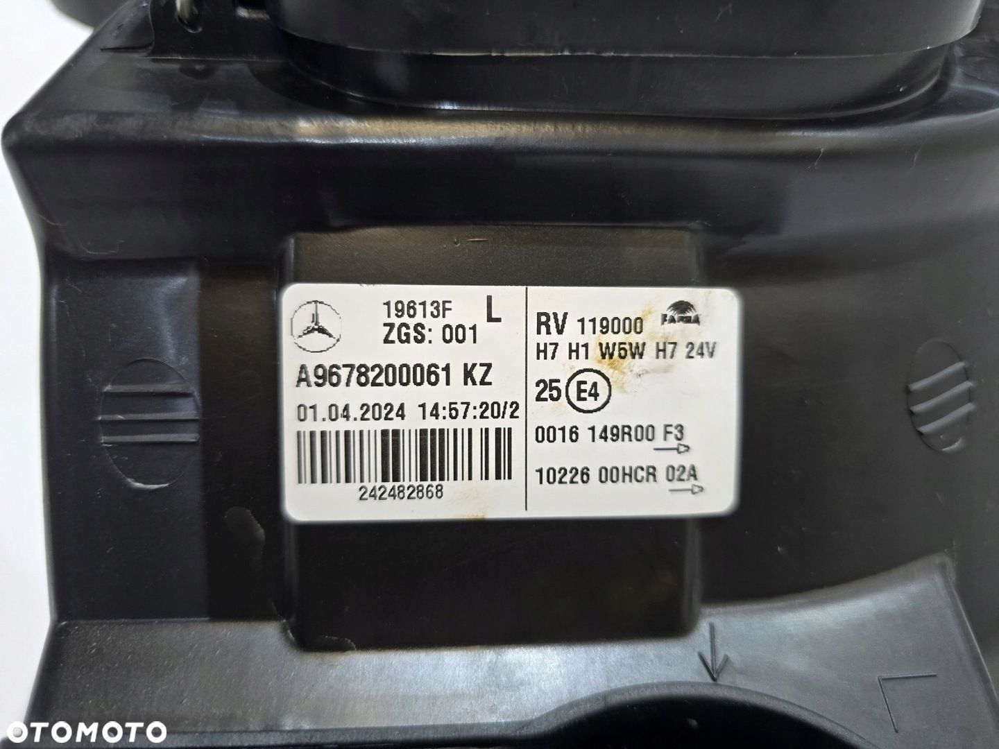 REFLEKTOR LAMPA PRZÓD LEWA MERCEDES ATEGO II A9678200061 - 6
