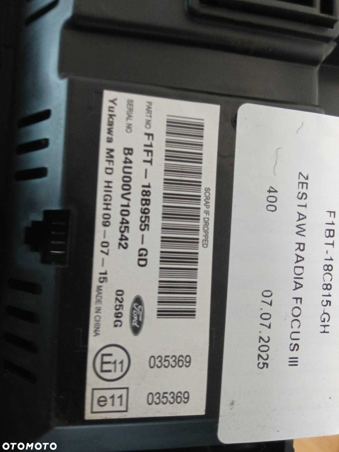 Zestaw Radia Ford Focus MK3 - 3