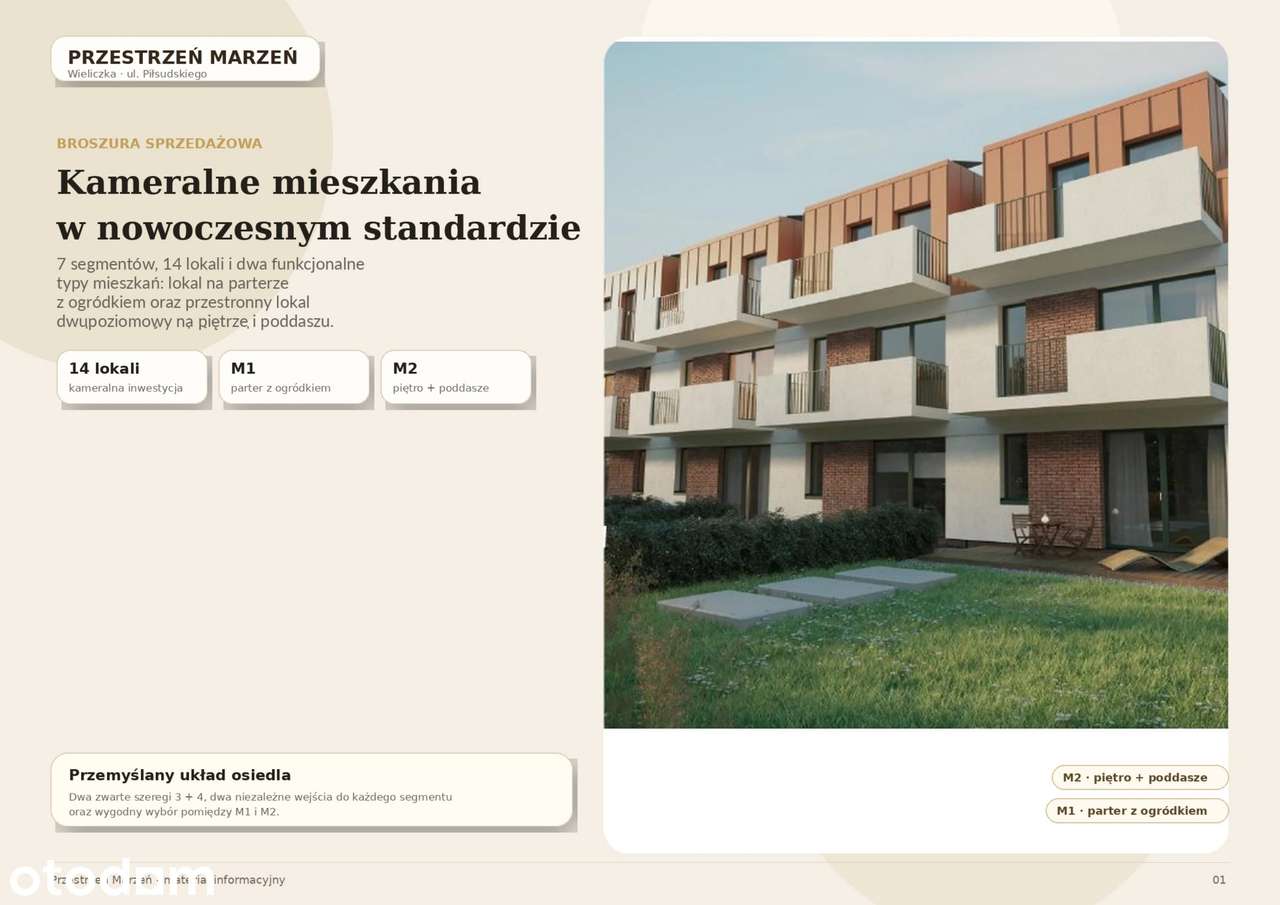 Mieszkanie z ogródkiem i tarasem w Wieliczce
