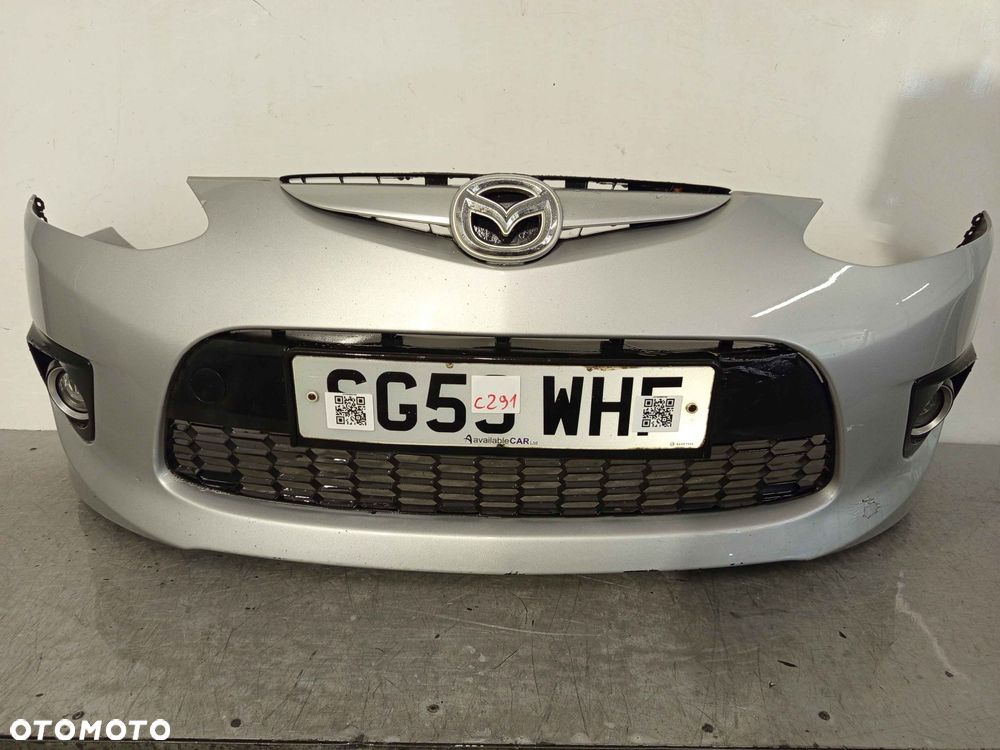 + ZDERZAK PRZÓD PRZEDNI DO MAZDA 2 II Gen. DE SPORT 22V SREBRNY HALOGENY - 1