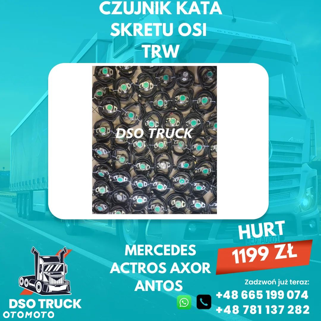 HURT CZUJNIK KATA SKRETU OSI A0075427718/001 50 MERCEDES ACTROS AXOR ANTOS - 1