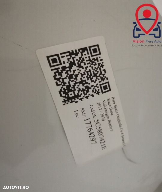 Bara Spate Originala Cu 4 Senzori In Stare Buna Volkswagen VW Beetle 3 - 10