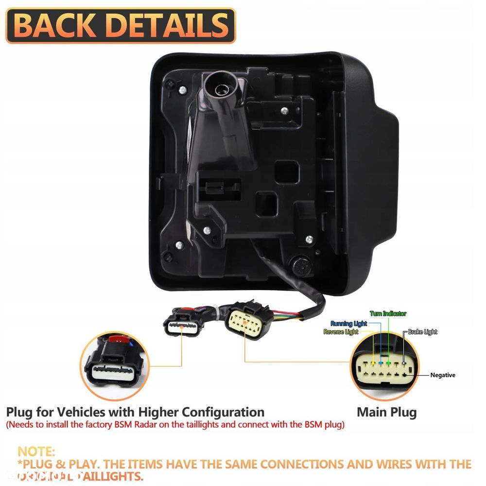 Lampy tyl kpl Vland Led Dynamic Tuning Smoke Jeep Wrangler JL 4 IV 2017-26 - 16