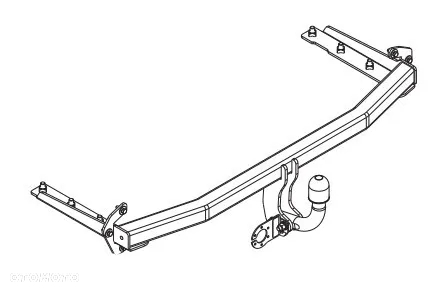 HAK HOLOWNICZY Z KULĄ ODKRĘCANĄ NA DWIE ŚRUBY HONDA CIVIC UFO 2006-2012 HATCHBACK 5/3drzwi HTB - 6