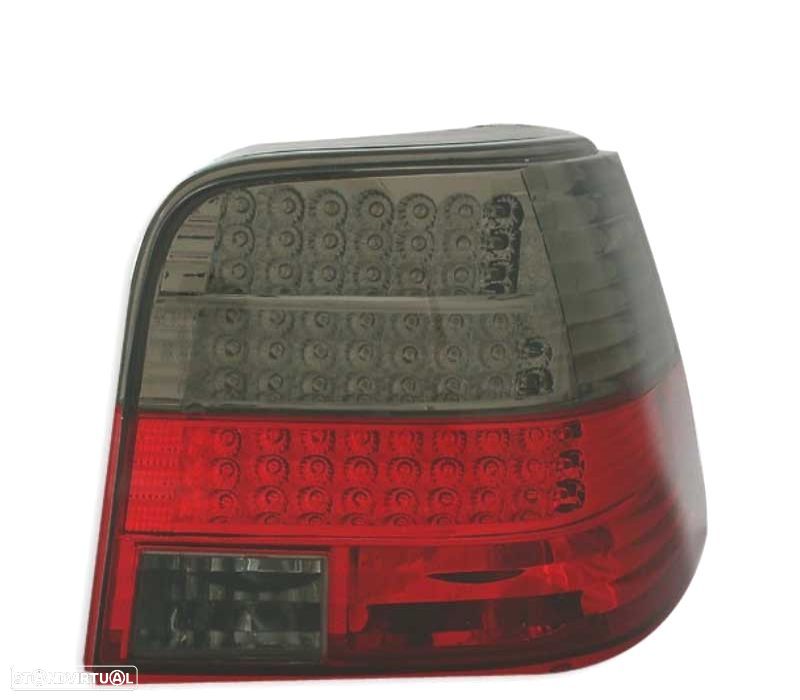 FAROLINS TRASEIROS LED GOLF 4 MK IV 97-03 VERMELHO ESCURECIDOS - 2