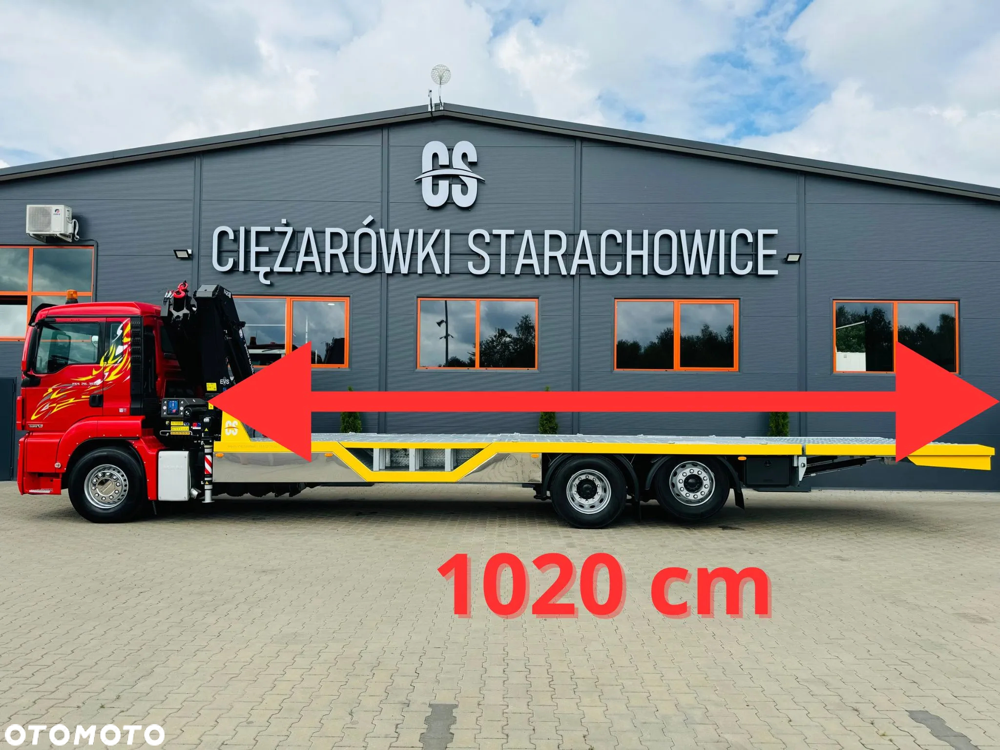 MAN MAN MAN TGS TGX 26.360 E5 laweta uniwersalna 10,2m + Dźwig HDS HMF 1420 K2 / do przewozu kontenerów / pomoc drogowa / platforma / energetyka/ kran krane dzwig hds żuraw - 3