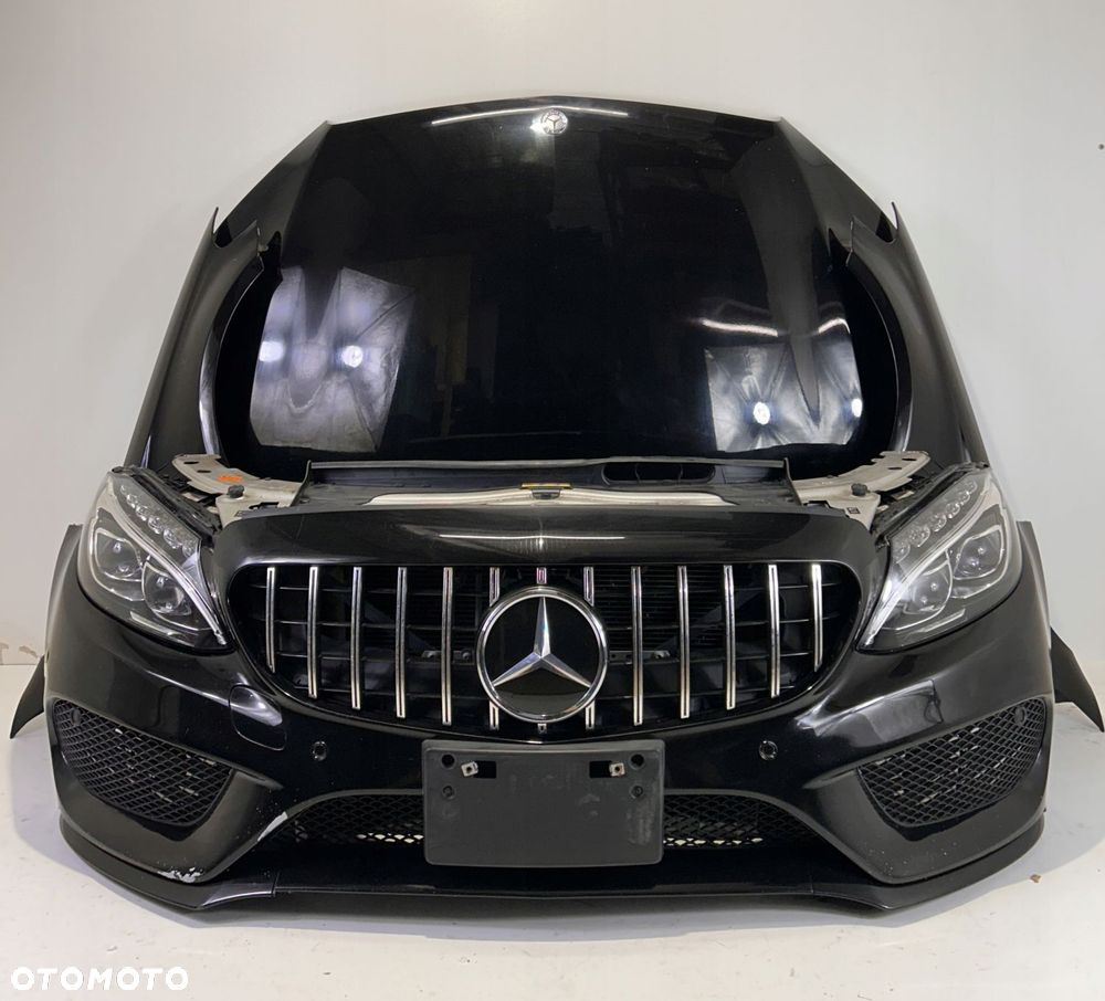 MERCEDES W205 AMG ZDERZAK MASKA CHŁODNICE PAS - 1