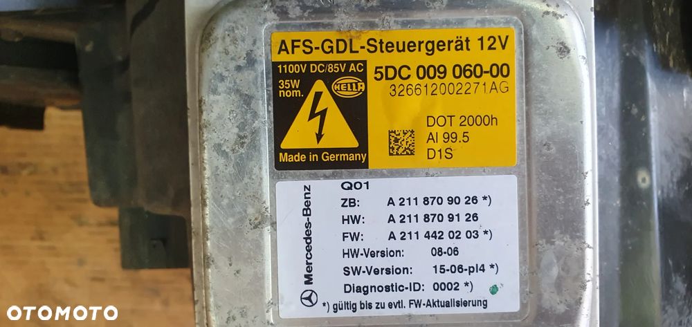 Lampa lewy przód przednia lewa XENON kompletna Mercedes E-Klasa W211 Lift - 10
