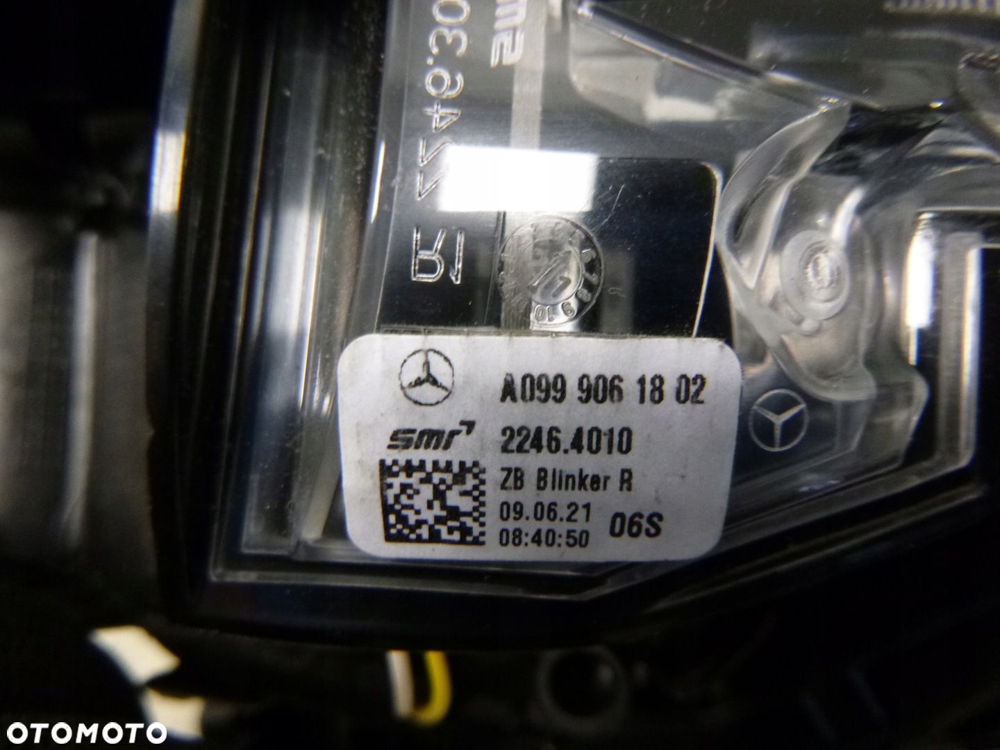 MERCEDES A-KLASA W177 A177 LUSTERKO PRAWE ASFERYCZNE FOTOCHROM 11 PIN ORYGINAŁ - 10
