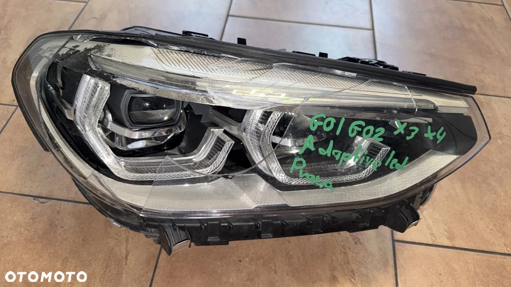 BMW G01 G02 X3 X4 LAMPA ADAPTIVE LED PRAWA 8496824 NA CZĘŚCI - 1