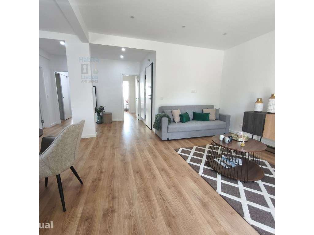T3 remodelado com parqueamento e Home Staging Lisboa - Grande imagem: 4/29