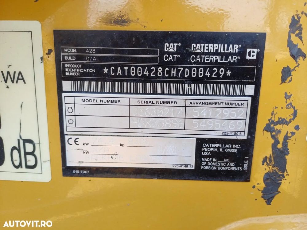 Caterpillar CAT 428 Buldoexcavator - 11