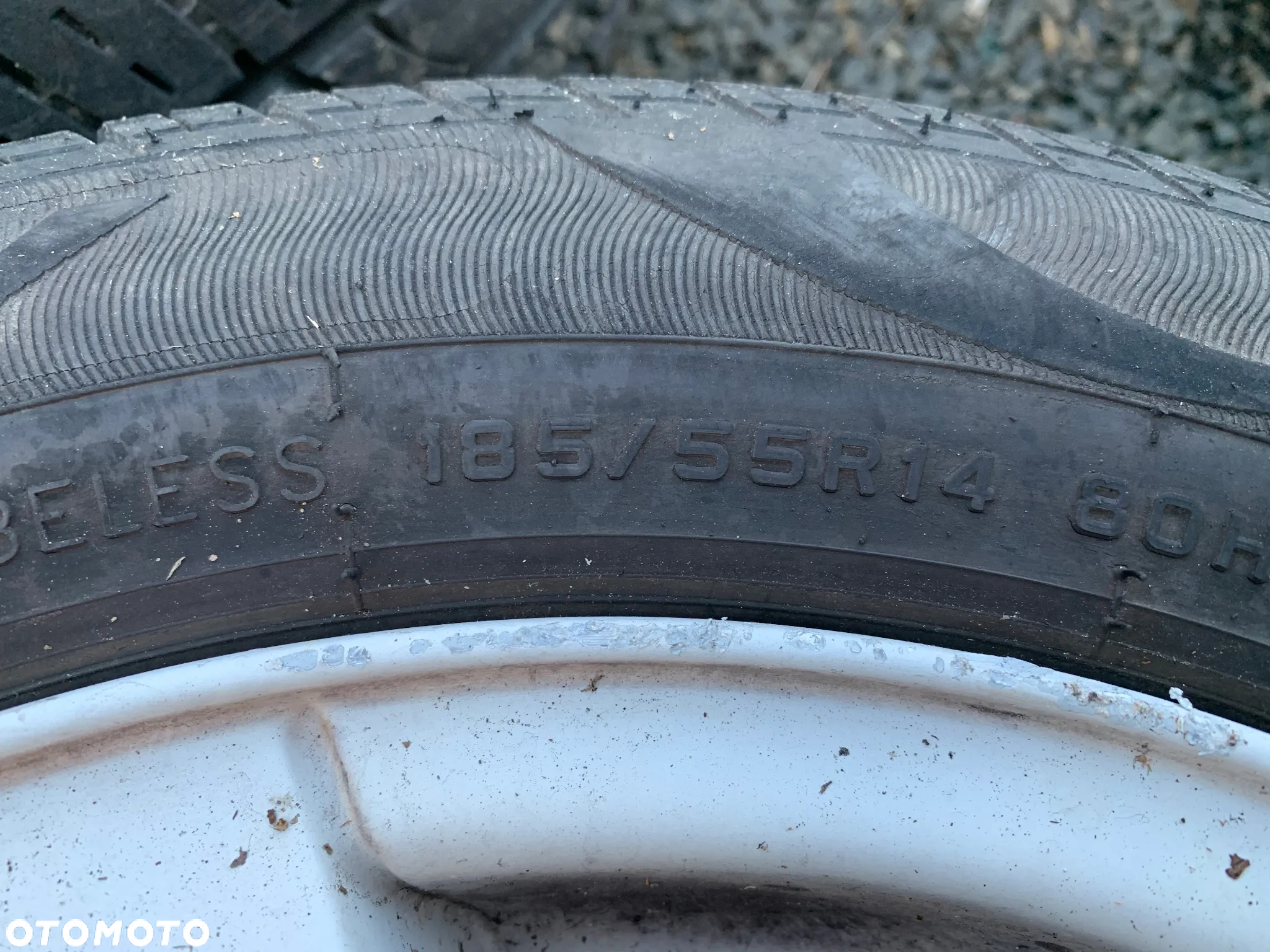 VOLKSWAGEN ORYGINALNE FELGI ALUMINIOWE 14" 6J ET43 4X100 BIAŁE ALUFELGI 6X0601025 VOLKSWAGEN ORYGINALNE FELGI ALUMINIOWE 14" J ET 4X100 BIAŁE ALUFELGI  KOMPLET KÓŁ 4 SZTUKI LUPO + OPONY LETNIE 185/55/R14 - 4