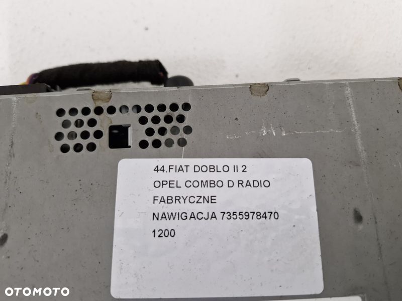 fiat doblo 2 ii opel combo d radio fabryczne nawigacja navi 7355978470 - 6