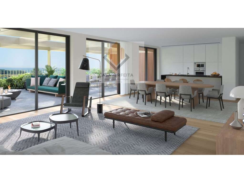 T2 de Luxo com Terraço Amplo e Piscina, Lugar de Garagem e Arrumo -... - Grande imagem: 4/15