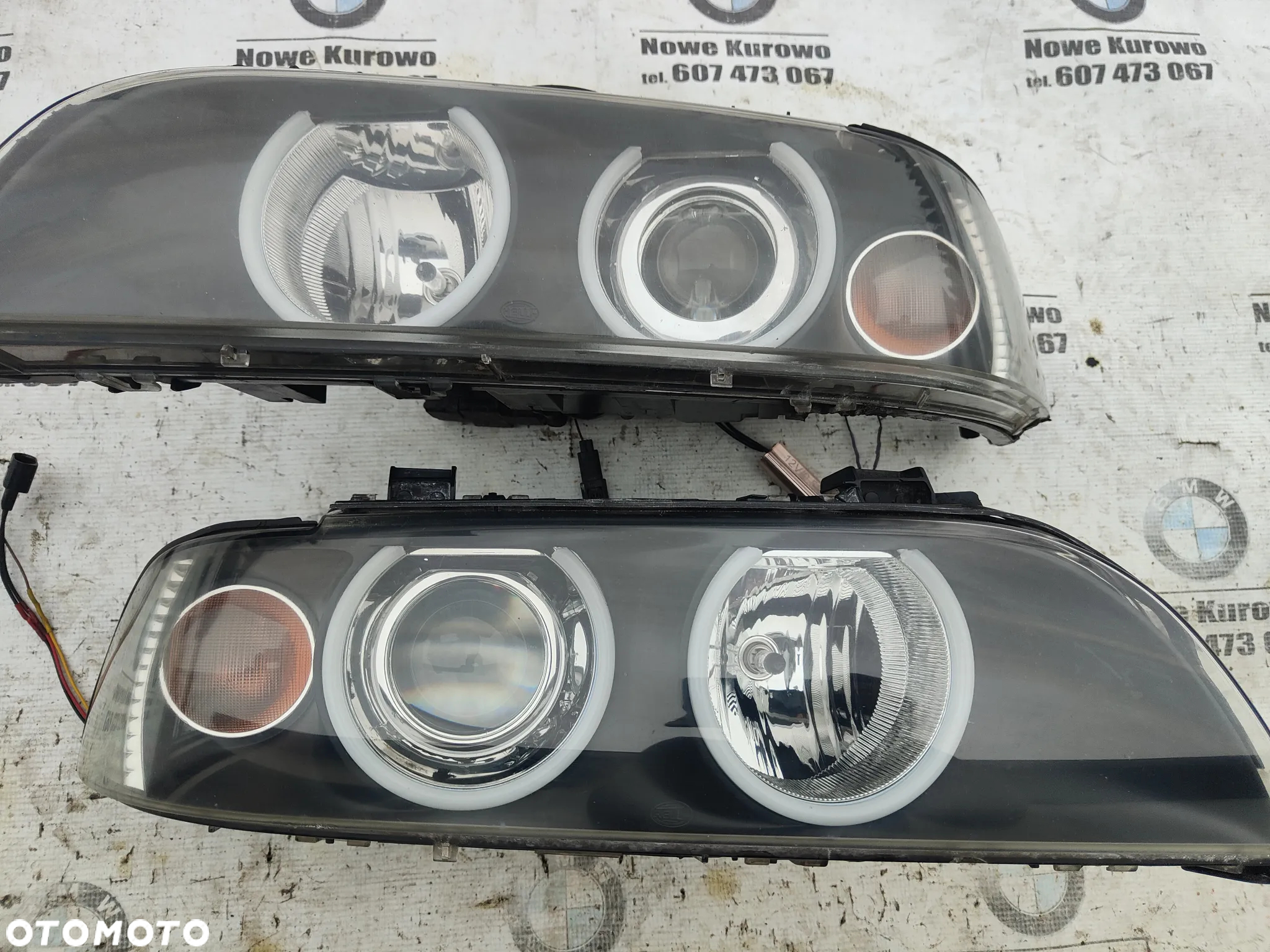 BMW E39 Lifting Lampa Przednia Lewa Prawa BiXenon Kierunek w ringach - 4