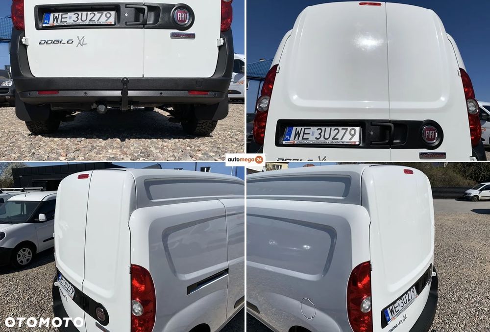 Fiat DOBLO POWER L2H2 MAXI XL Transport 2 Euro Palety Ładowność 961kg Hak 1300kg DMC 2510kg Homologacja cięż. VAT-1 Pakiet wyposażenia SX+ Podgrzewane fotele, Fabryczne radio, Halogeny, Podłokietnik, Parktroniki, Osłony przeciwbłotne, Metalowa osłona podwozia , Mocny Silnik  1600cm3 120KM MultiJet - 5