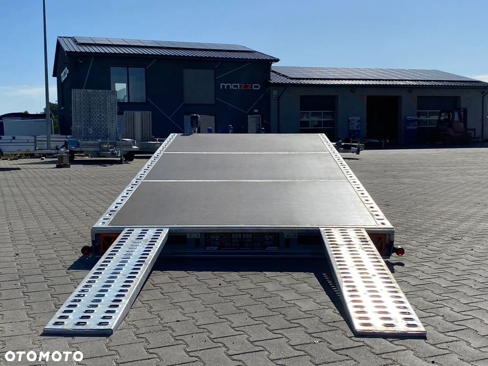 TA-NO DOSTAWA! Przyczepa laweta Gravity wym. 400x200, uchylna grawitacyjnie, SPAWANA, FULL LED, ryglowane najazdy HIT! - 9