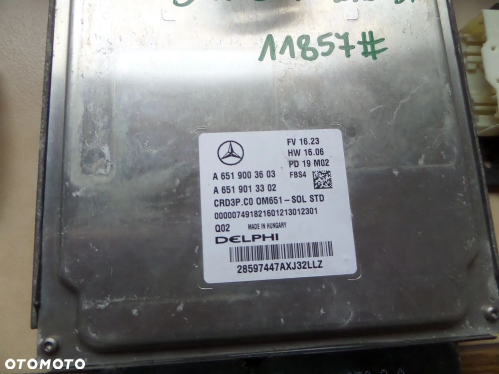 11857 Zestaw startowy immo komputer A6519003603 Mercedes Sprinter 907 2.2 cdi - 2