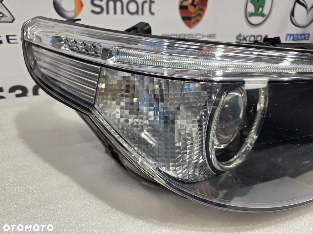 BMW E60 / E61 03-07 XENON SKRĘTNY DYNAMIC PRAWY PRAWA LAMPA PRZEDNIA PRZÓD , NR AUKCJI LPP192 - 3