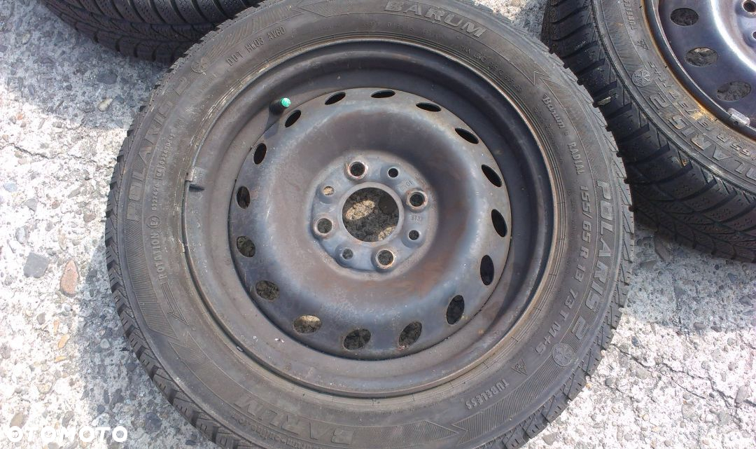 13” - Felgi 4x98  r13 cali - FIAT Panda Seicento SC CC Cinquecento Uno - Stalowe - Lancia Ypsylon - Alfa Romeo 33 - stan BDB - ORYGIAŁ !! + koło zapasowe rezerwowe zapasówka - 5