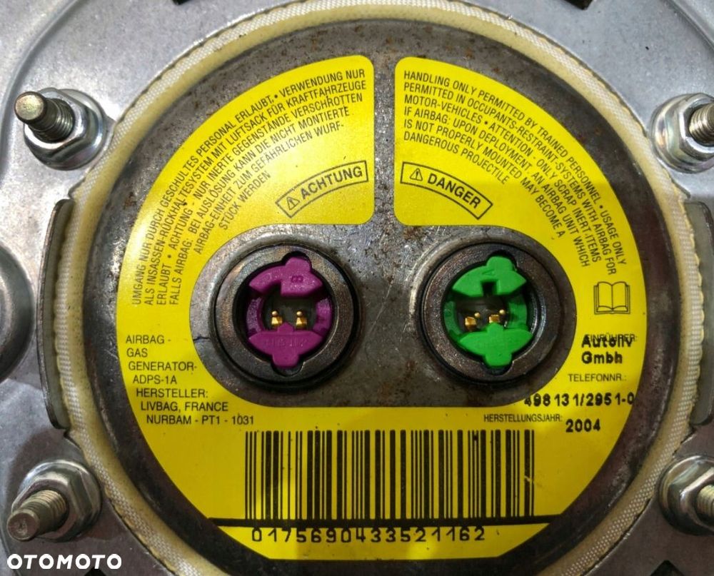 volvo v50 deska konsola poduszka airbag komplet - 11