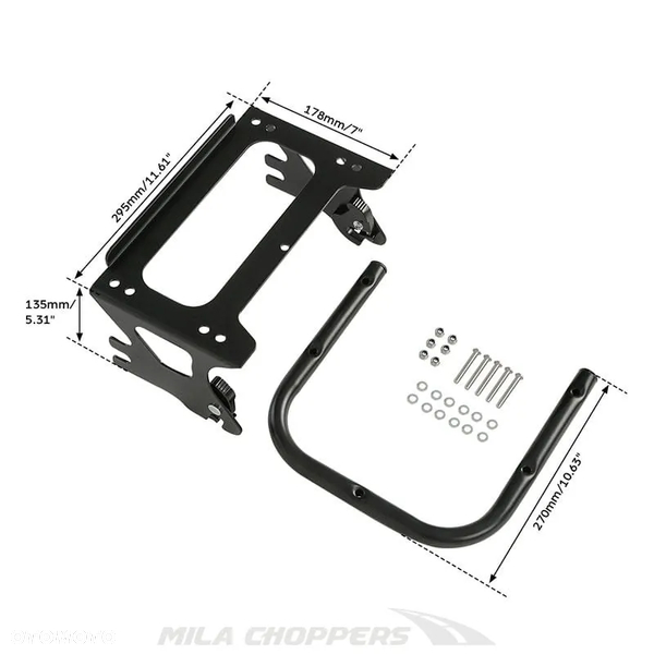 Stelaż kufra centralnego mocowanie Harley Davidson Touring 97-08