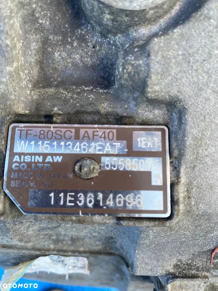 SKRZYNIA BIEGÓW AUTOMAT 55585081A TF-80SC OPEL INSIGNIA A, ASTRA J ZAFIRA C GWARANCJA - 10