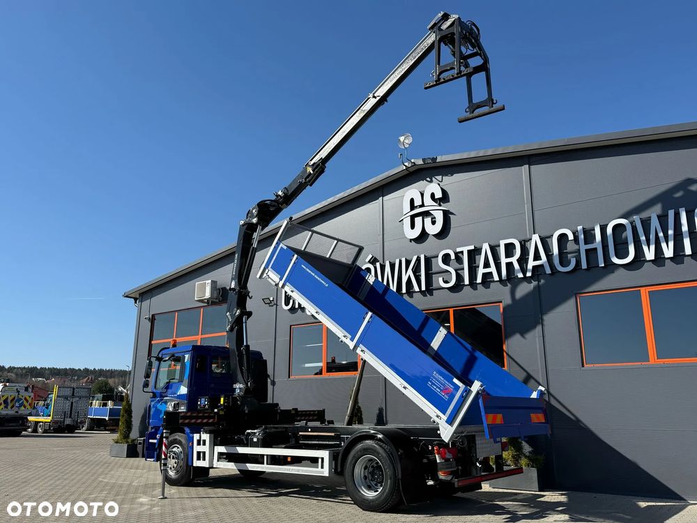 MAN TGM TGL TGS 18.250 // wywrotka // skrzynia // HDS HMF z pilotem // 4x2 // budowlanka // kiper wywrot żuraw dzwig kran crane - 12