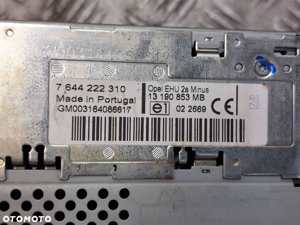RADIO ODTWARZACZ OPEL VECTRA C 13190853 - 3