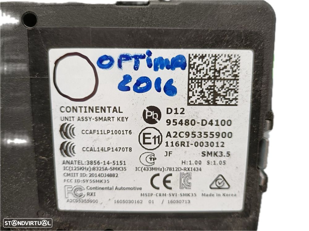 Módulo Eletrónico Kia Optima (Jf) - 2