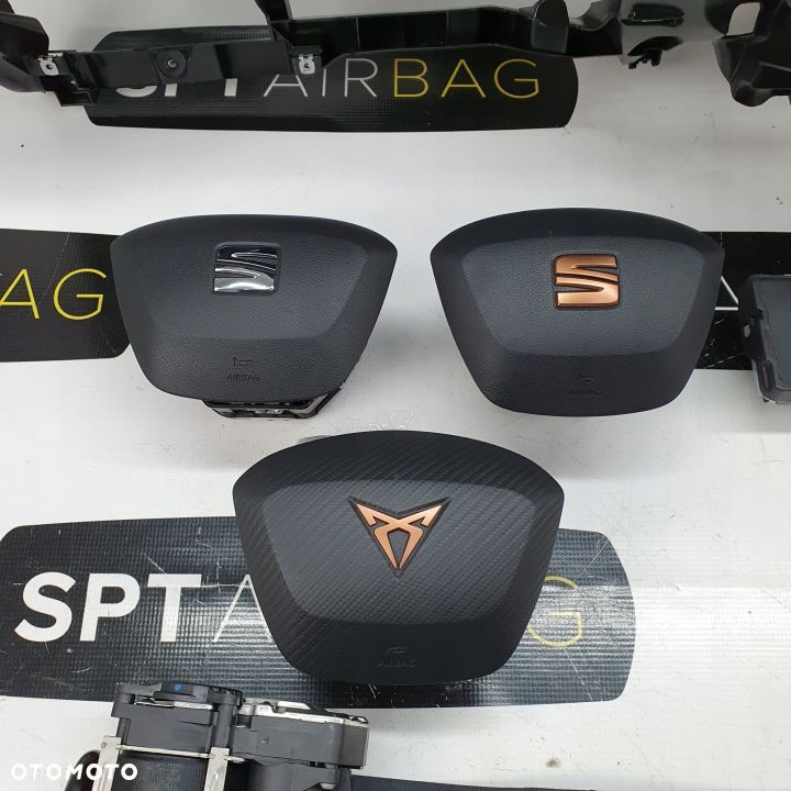 SEAT TARRACO DESKA ROZDZIELCZA KONSOLA KOKPIT PULPIT PODUSZKI AIRBAG AIR BAG PASY KIT SET - 6