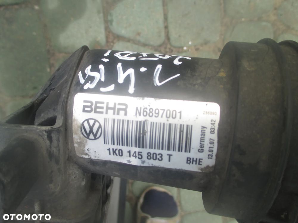 Chłodnica powietrza Intercooler VW Touran Golf V Plus Octavia II Audi A3 8P 1.4TSI 2.0 TDI 1K0145803T - 2