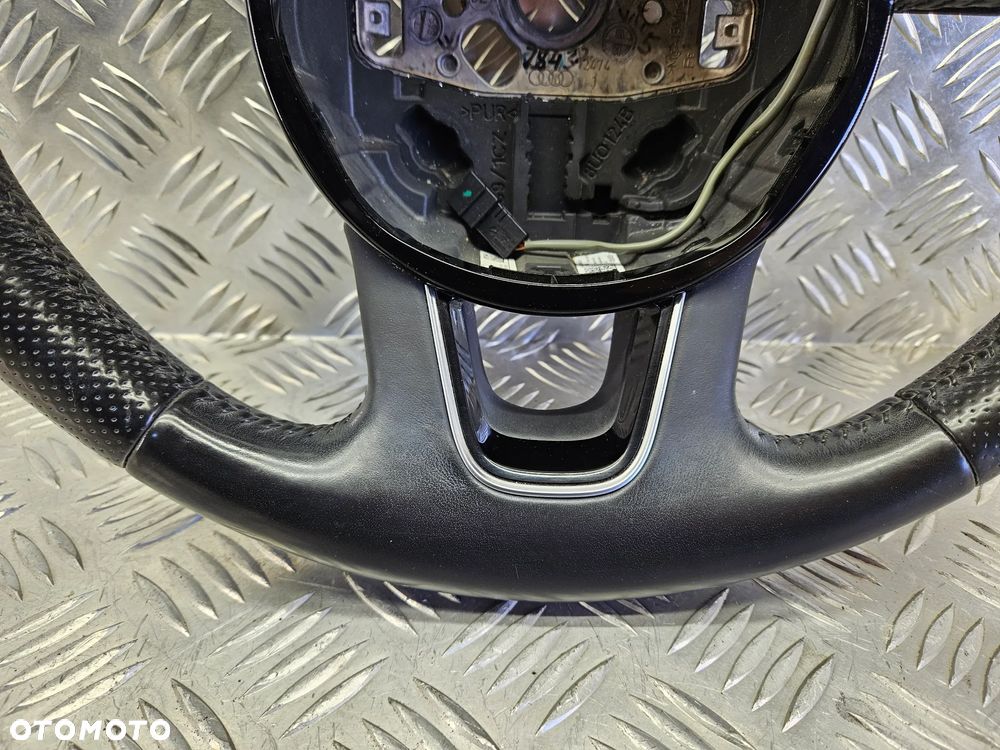 AUDI Q7 4L LIFT 09-15R KIEROWNICA CZARNA SKORA MULTIFUNKCJA LOPATKI 4L0419091AS 4L0419091 AS - 5