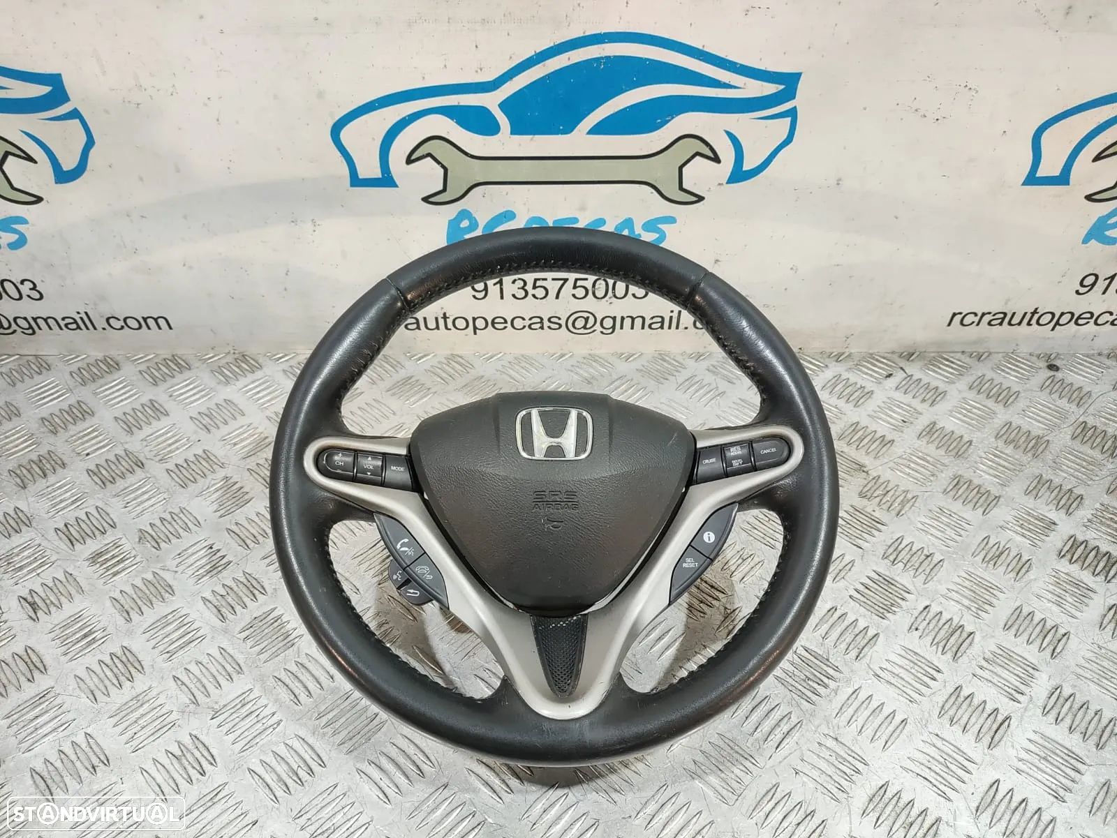 Volante + Airbag Honda Civic VIII 8 MK8 FN FK FK3 Pele - 1