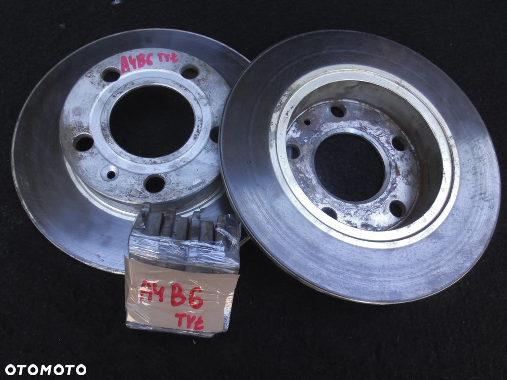 AUDI A4 B6 1.9 TARCZE 245mm I KLOCKI HAMULCOWE TYLNE TYŁ ZESTAW KOMPLET - 4