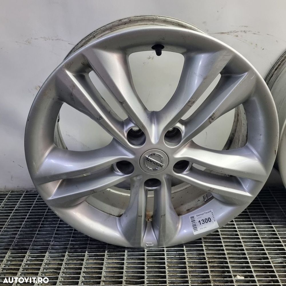 Jante aliaj Nissan Qashqai Facelift 2010 - 2013 (1300) R18 R17 ET40 5*114.3 - 2