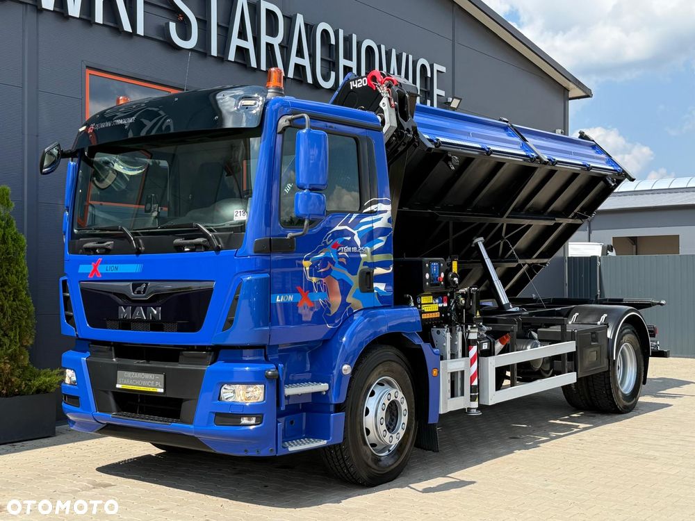 MAN TGM TGL TGS 18.250 // E6 // Klimatyzacja //  wywrotka + HDS HMF z pilotem // 4x2 // budowlanka // kiper wywrot żuraw dzwig kran crane - 17