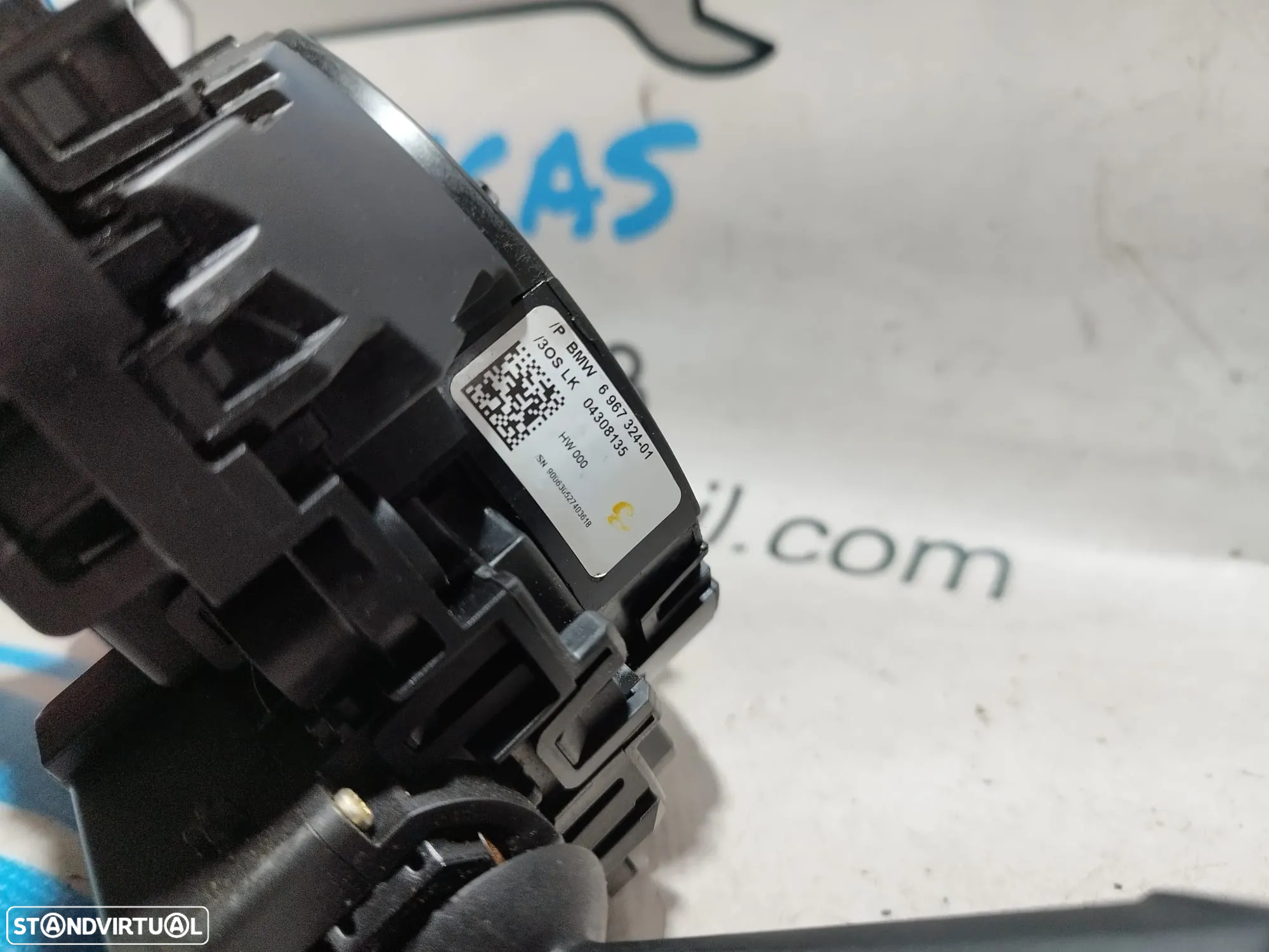 FITA AIRBAG BMW SERIE 1 E87 61319123042 9123042 6989556 SERIE 1 E81 E82 E88 SERIE 3 E90 E91 E92 E93 X1 E84 X5 E70 X6 E71 E72 Z4 E89 MANETE MULTIFUNÇÕES COMUTADOR - 7