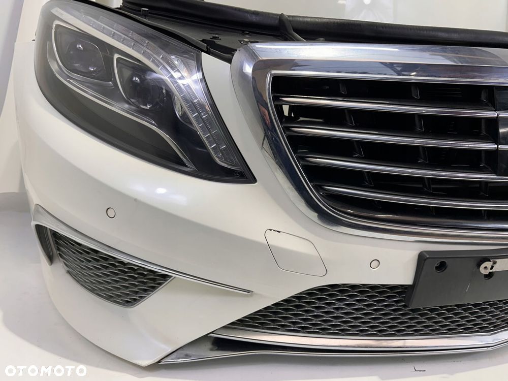 MERCEDES S KLASA W222 AMG ZDERZAK MASKA CHŁODNICE - 3