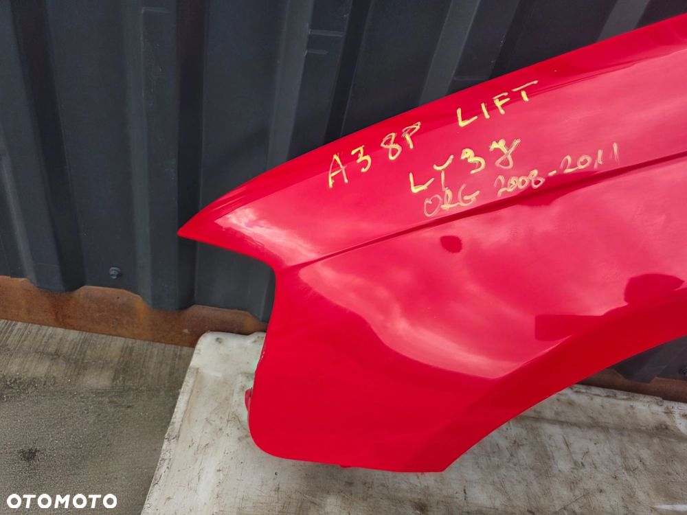 BŁOTNIK LEWY PRZÓD AUDI A3 8P LIFT 2008-2012 LY3J ORYGINAŁ ! - 4