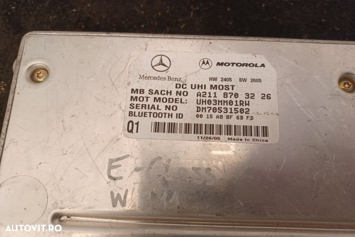 Modul bluetooth A2118703226 A2118703226 Mercedes-Benz E-Class W211/S2 - 3