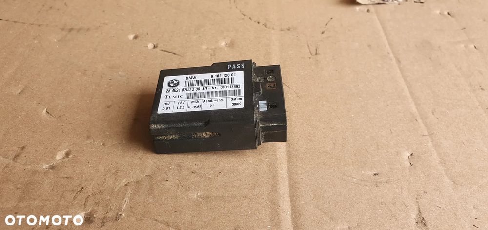 Moduł sterownik fotela BMW 5 E60 E61 9182128 - 2