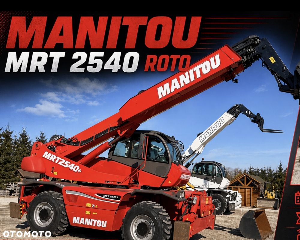 Manitou Ładowarka teleskopowa MANITOU ROTO Mrt 2540 + Privilage 360° obrotowa 2150 2550 1840 PILOT sterowania Kosz Widły manitka silnik Mercedes 2015r Wciagarka dźwig 1 właściciel KLIMA serwisowana Merlo - 7