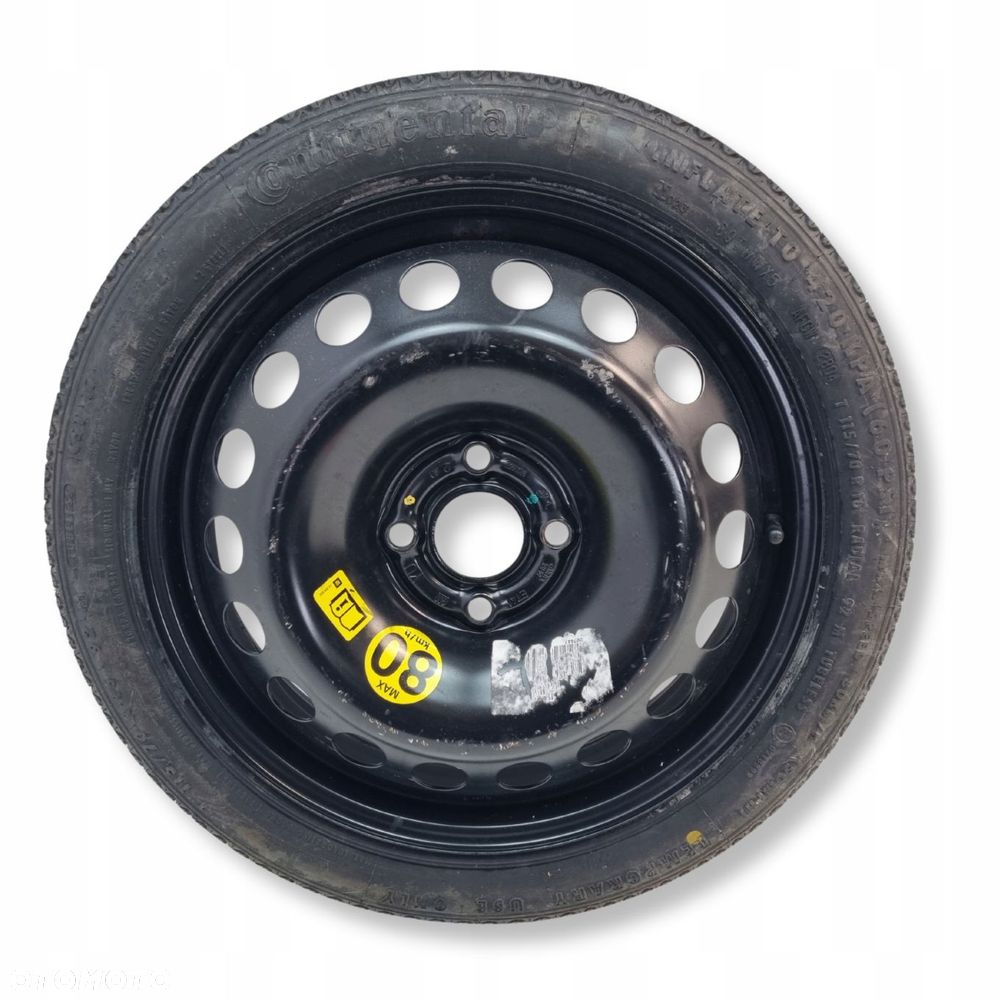 KOŁO DOJAZDOWE Opel Astra H dojazdówka 115/70 R16 4x100 2160126 zapas - 12