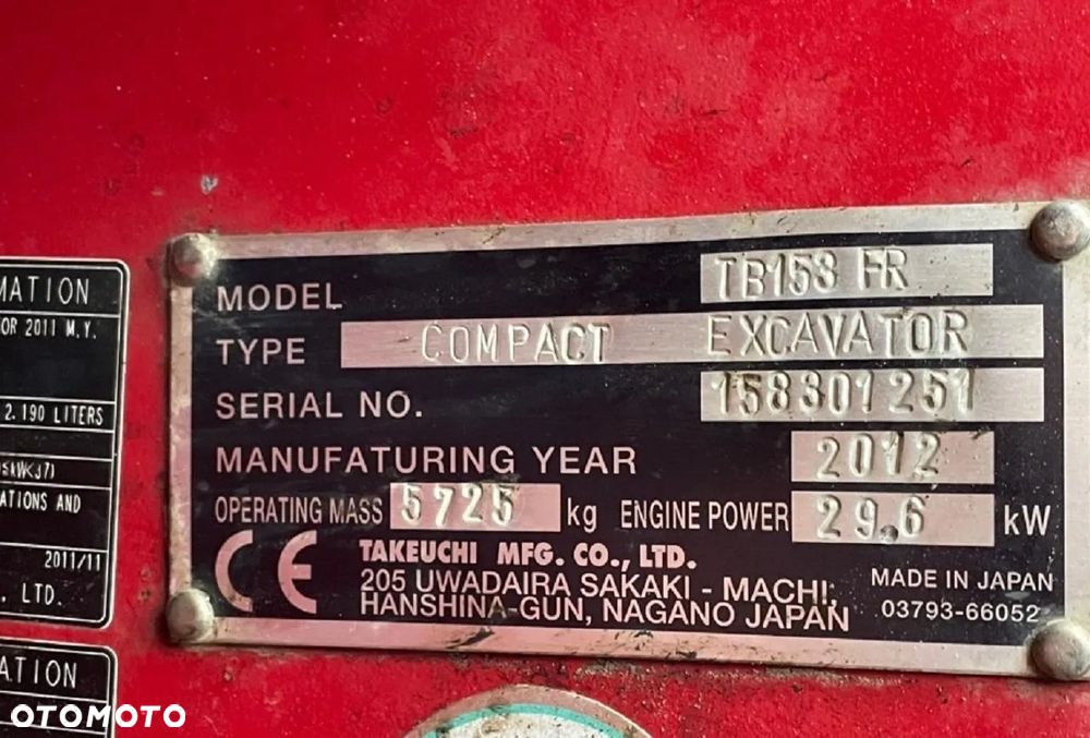 Takeuchi TB153 - 8