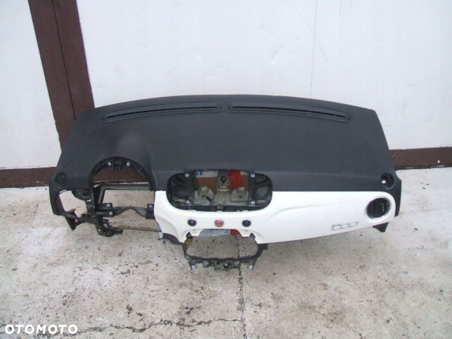 FIAT 500 lift AIRBAG KIEROWCA PASAŻER DESKA ROZDZIELCZA KONSOLA KOKPIT PASY - 3