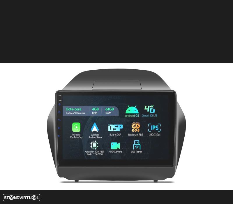 AUTO RADIO GPS ANDROID 13 PARA HYUNDAI IX35 09-15 - 9