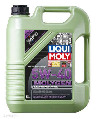 Ulei motor Liqui Moly 5W40 Molygen New Generation 5 litri - 1