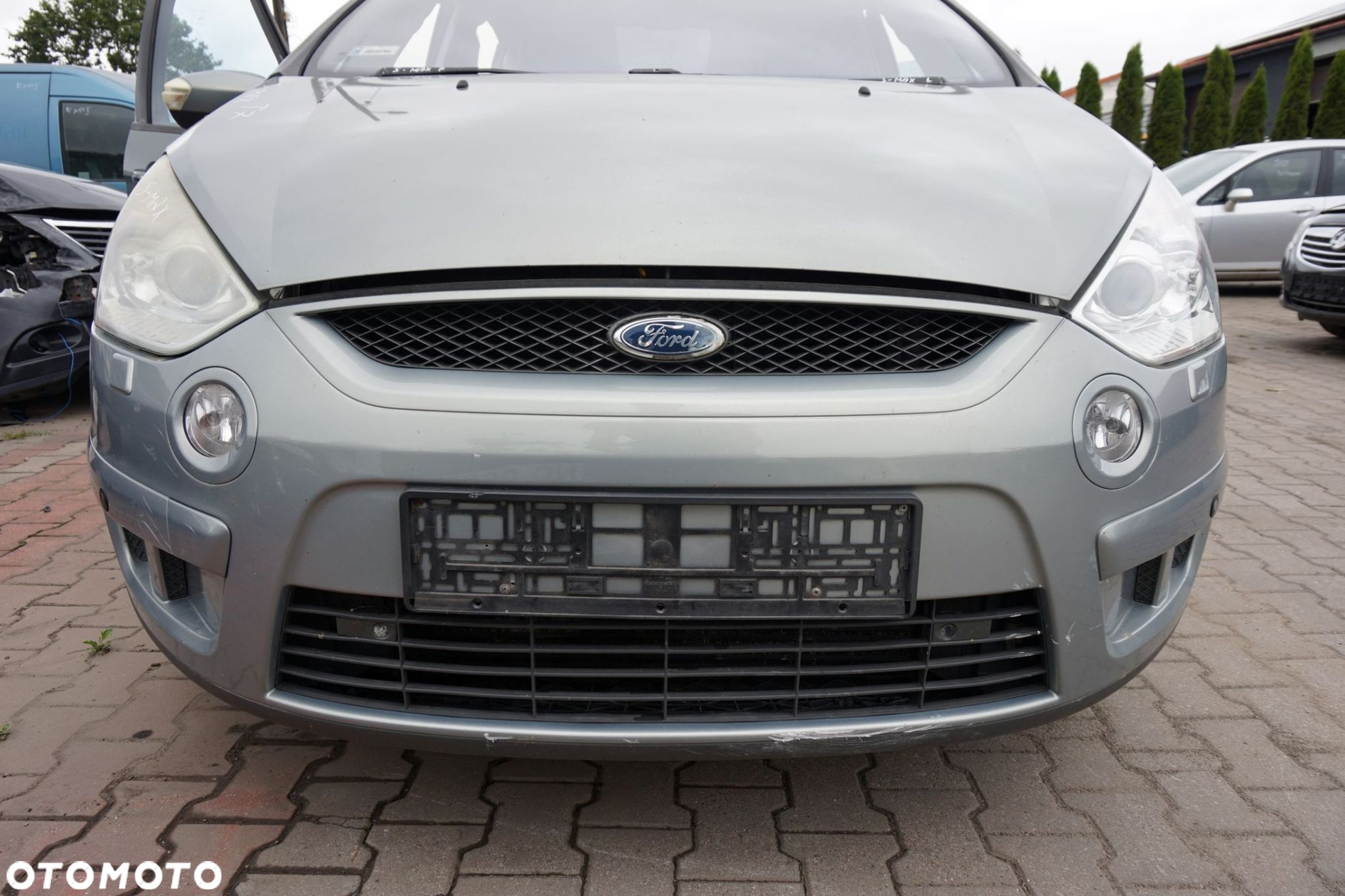 MASKA ZDERZAK BŁOTNIKI LAMPY S-MAX I MK1 T7 XENON EU FORD 2006-2010 SZARY THUNDER PRZÓD KOMPLETNY - 9